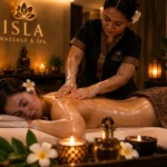 Masaż olejkowy wykonywany w ISLA Massage & Spa Warszawa