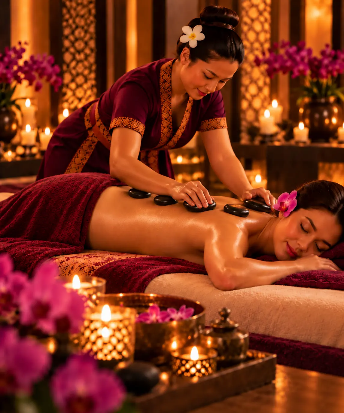 Masaż gorącymi kamieniami Warszawa w ISLA Massage & Spa